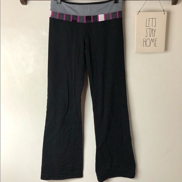 LULULEMON Yoga Athletic Bootcut Workout Pants Size 6 - Picture 1 of 5